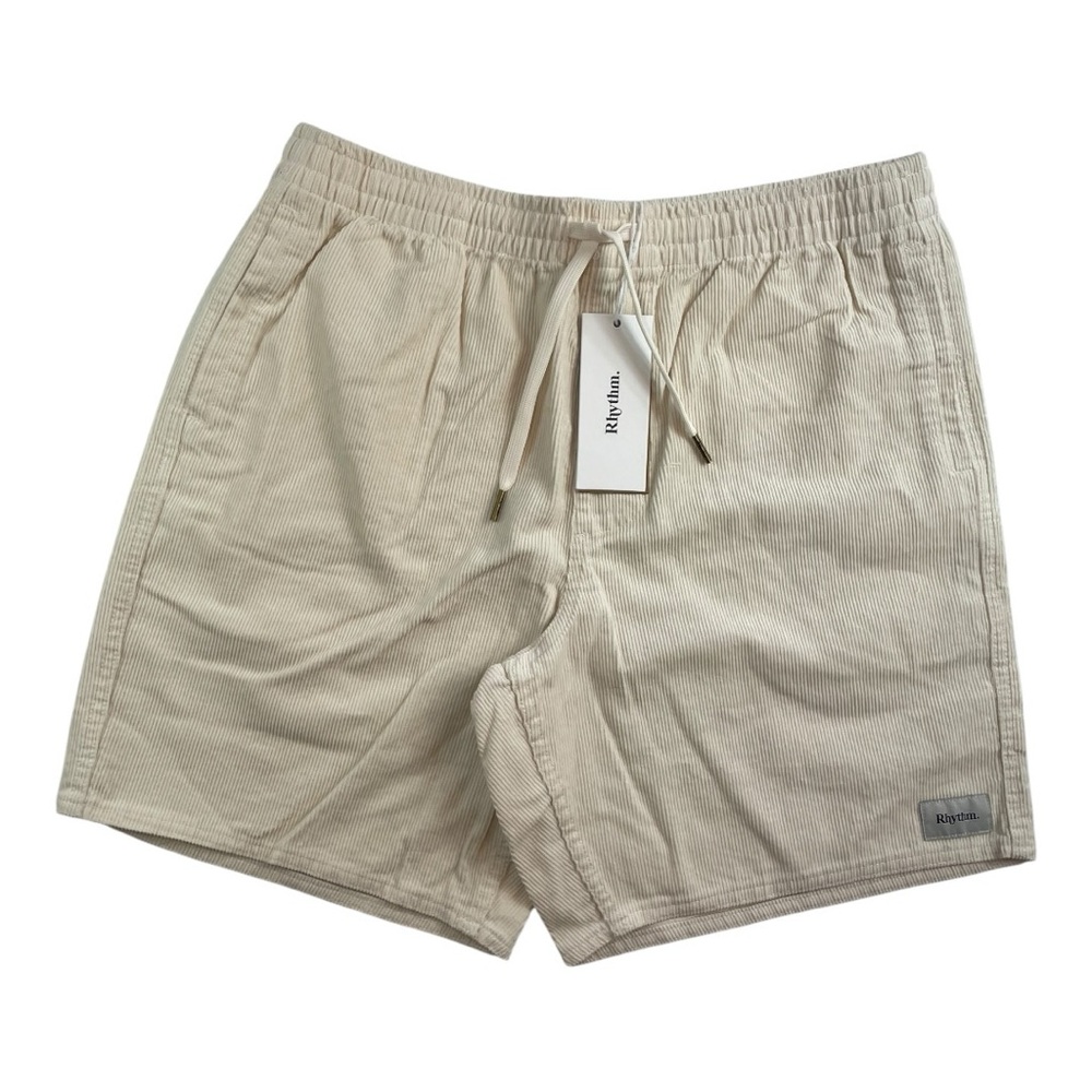 Rhythm Classic Cord Jam Shorts - White - Men’s SIZE 34 - NWT